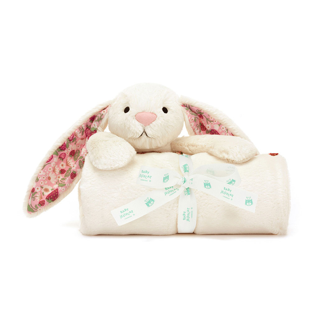 Blossom Cream Bunny 'Berry' Blankie - Image 4