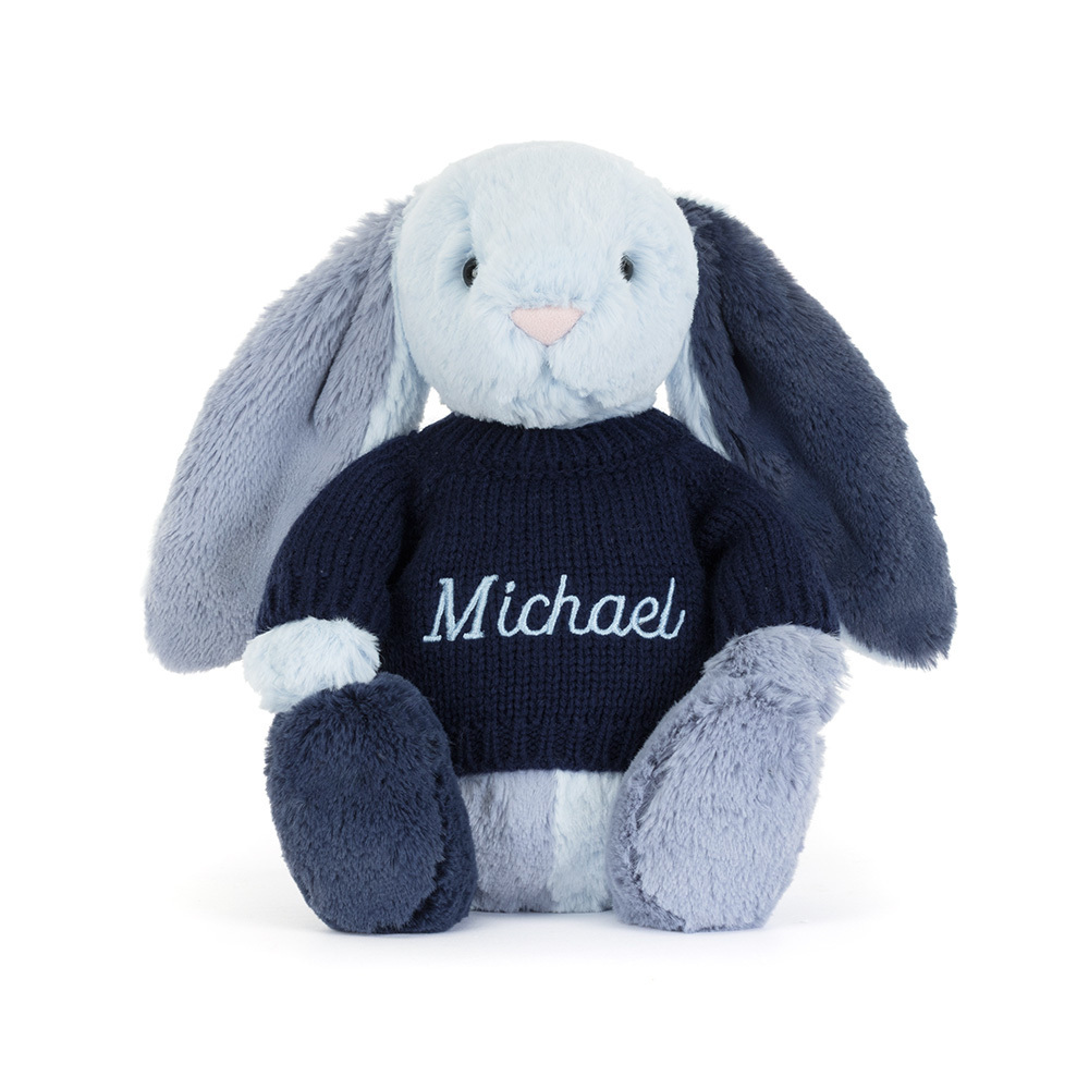 Puddlesea Bunny with Personalized Navy Jumper - Image 5