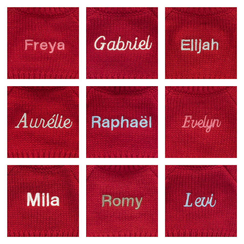 Bashful Blush Bunny with Personalized Red Jumper - Image 2